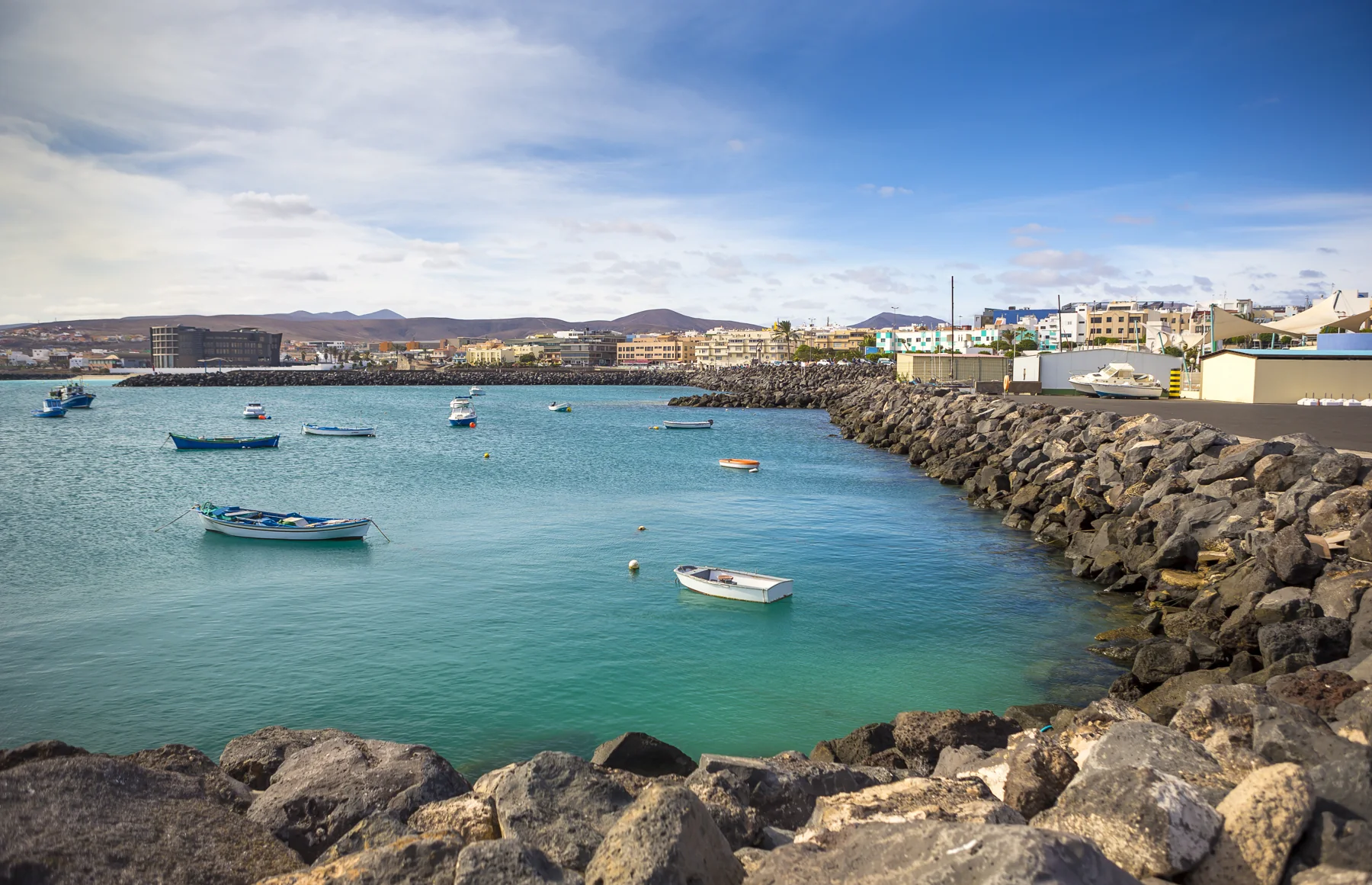 hafen von puerto del rosario. insel fuerteventura. spanien